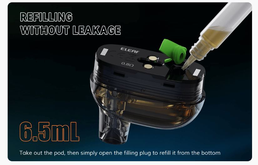 Eleaf Iore Pebble 6.5ml 0.8ohm Pod Δεξαμενή 2 Katagraphe5