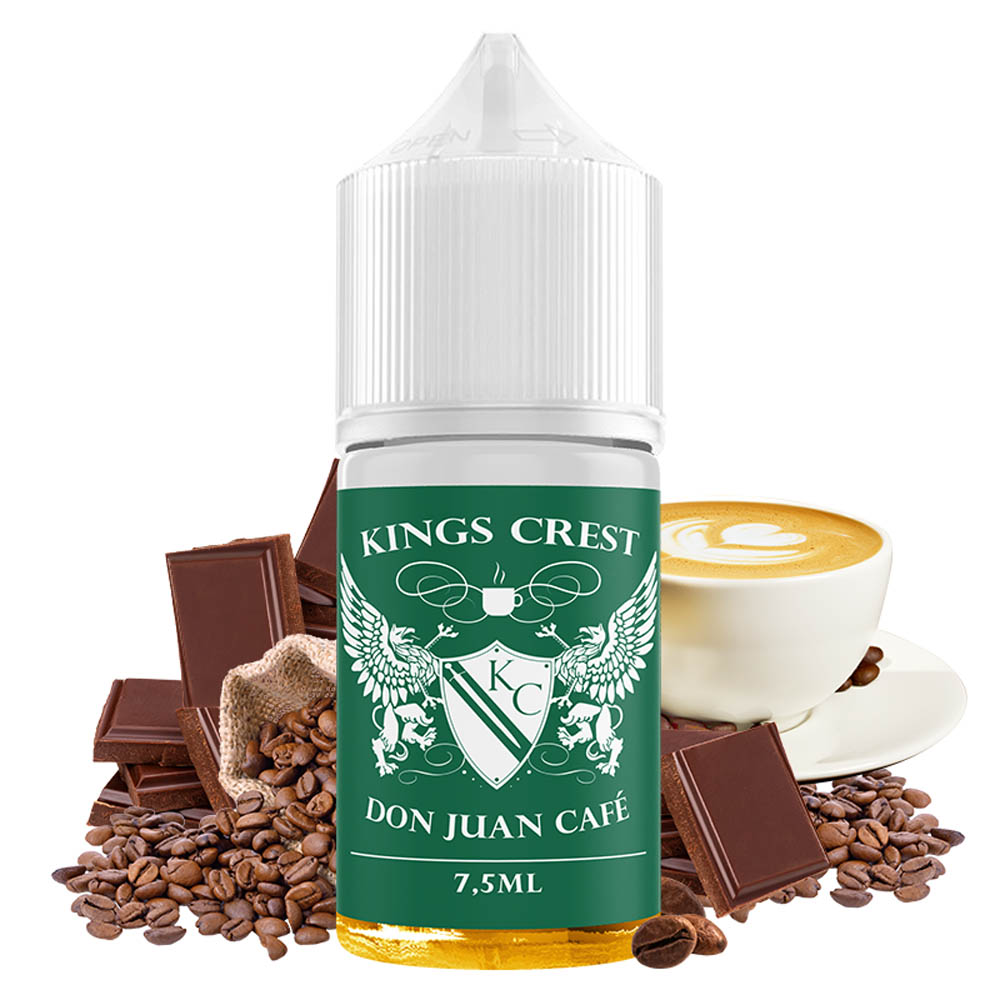 Kings Crest Don Juan Cafe 7.5ml/30ml Flavorshot 3 Kings Crest Don Juan Cafe 75ml GR with ingredients