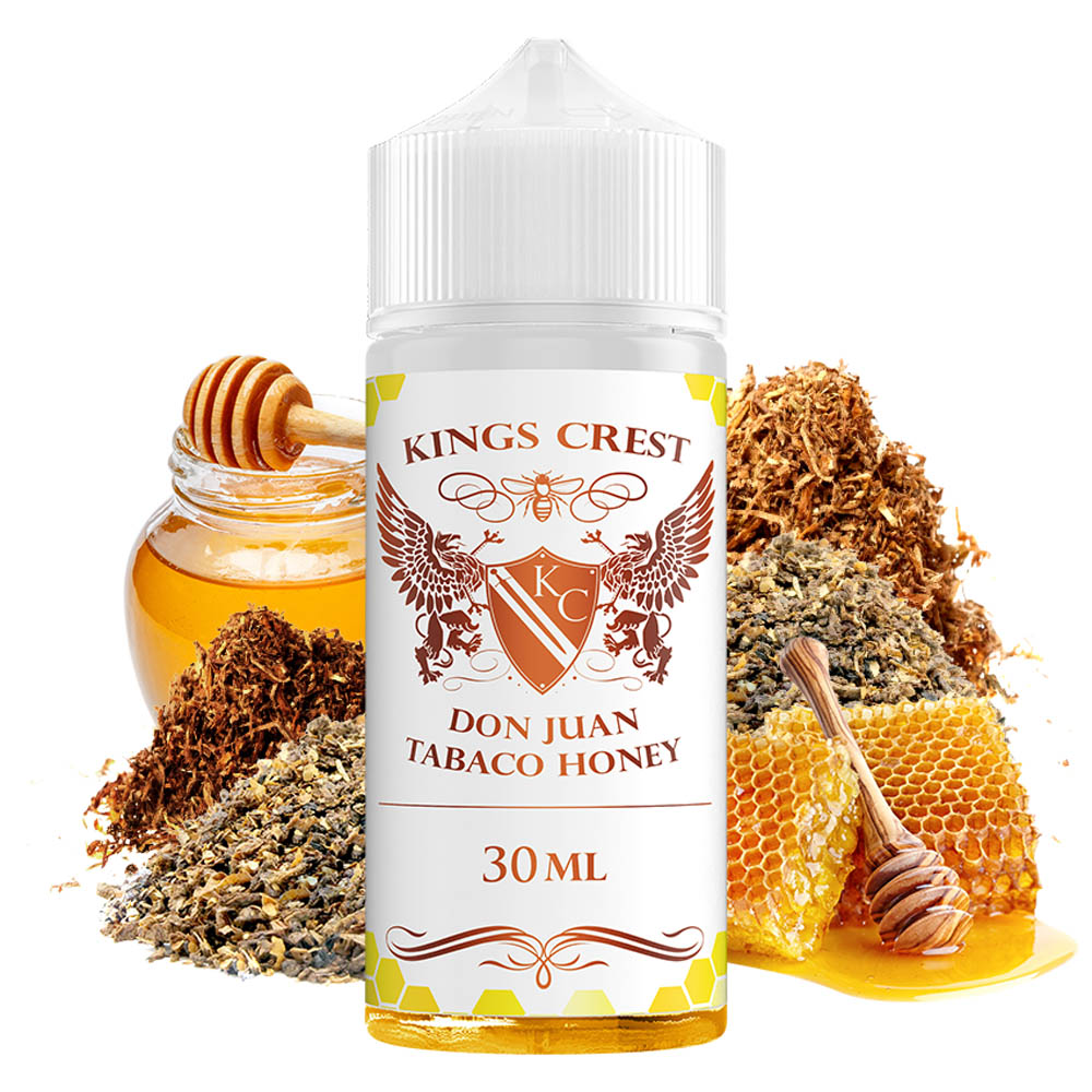 Kings Crest Don Juan Tabaco Honey 30ml/120ml Flavorshot 2 Kings Crest Don Juan Tabaco Honey 30ml Longfill with ingredients