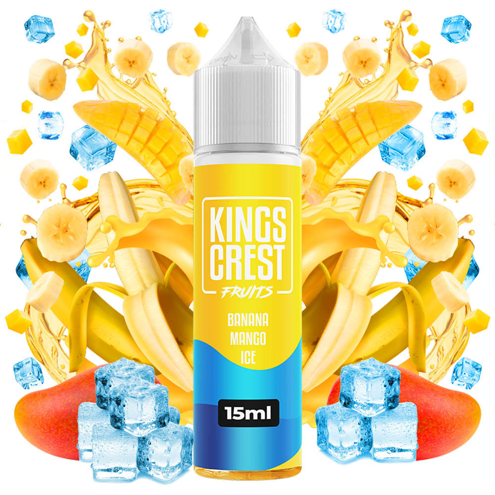 Kings Crest Fruits Ice Banana Mango 15ml/60ml Flavorshot 3 Kings Crest Fruits Banana Mango Ice 15ml GR