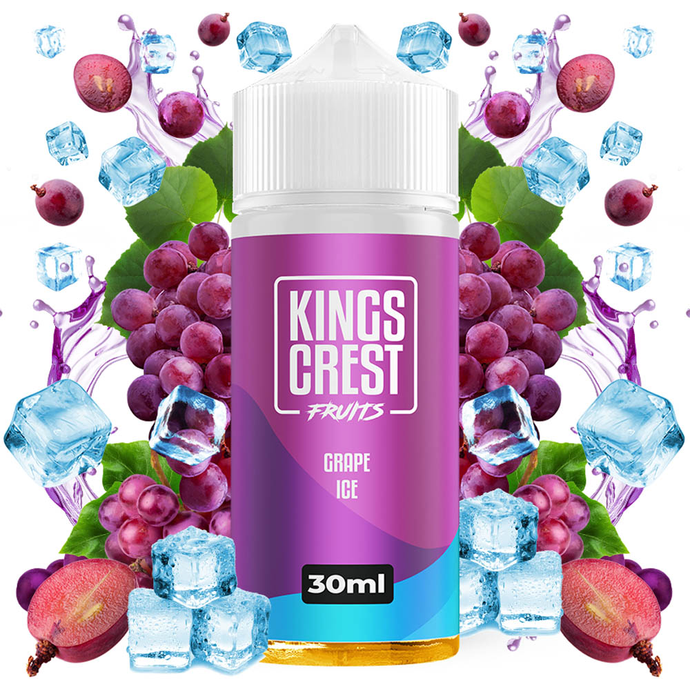 Kings Crest Fruits Ice Grape 30ml/120ml Flavorshot 3 Kings Crest Fruits Grape Ice 30ml Longfill with ingredients