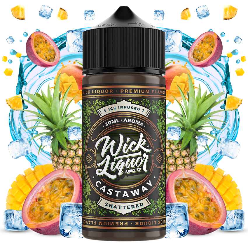 Wick Liquor Castaway Shattered 30ml/120ml Flavorshot 2 Carnival