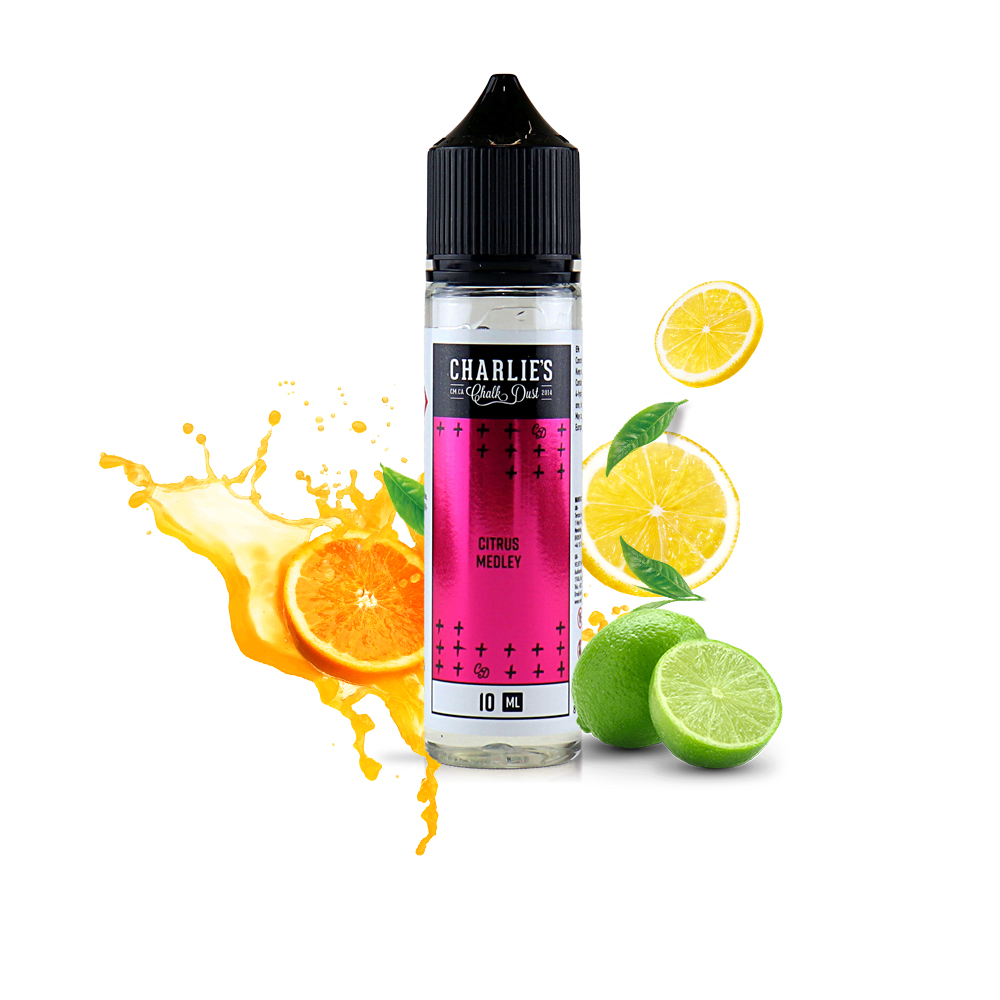 Charlie’s Chalk Dust Citrus Medley 10ml/60ml Flavorshot 2 charlies citrus medley 2