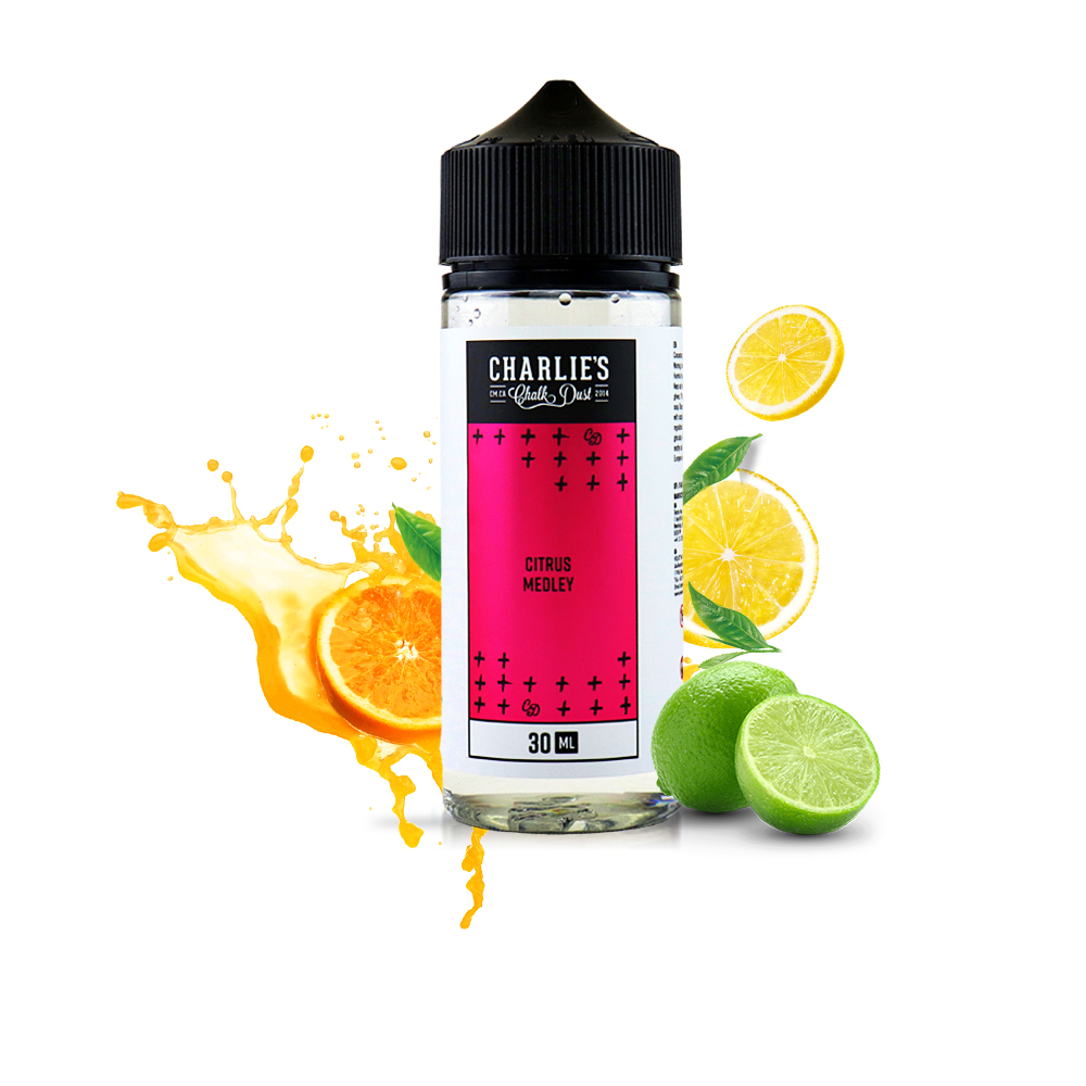Charlie’s Chalk Dust Citrus Medley 30ml/120ml Flavorshot 2 charlies citrus medley 4