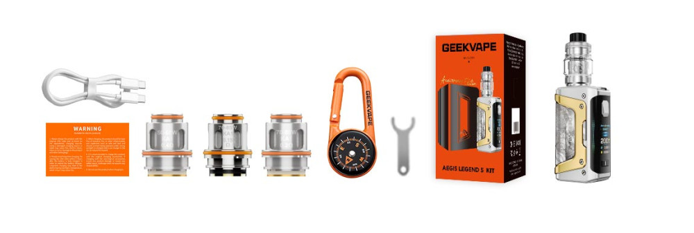 Geekvape Aegis Legend 5 No 10 Limited Edition 5.5ml Kit – Everest Sunrise 6 contents