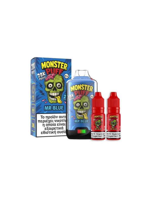 monster puff 28k kit mr blue siskevi 2ml 2x10ml 20mg