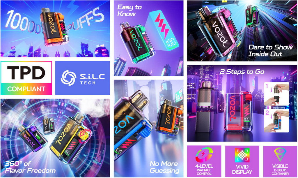 Vozol Vista Plug 10k 10000 Vape | Rechargeable | Official Shop