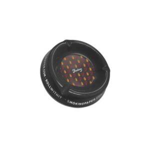 Τασάκι Smoking στρογγυλό BLACK Large Flames